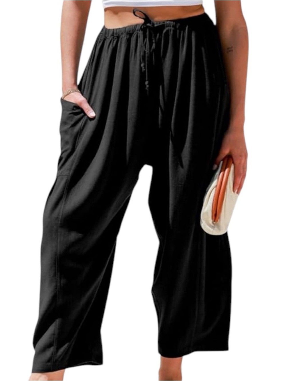 Tarse Linen Wide Leg Pants